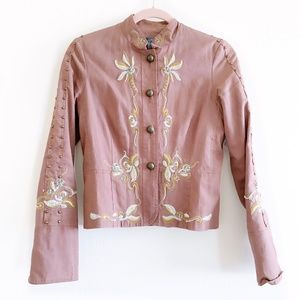 True Meaning Light Brown Sequins Blazer